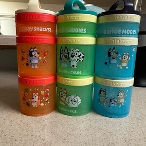 Whiskware Snack Containers with Bluey Character
